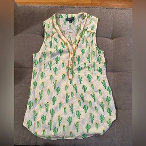 Cactus ModCloth Blouse Size Medium